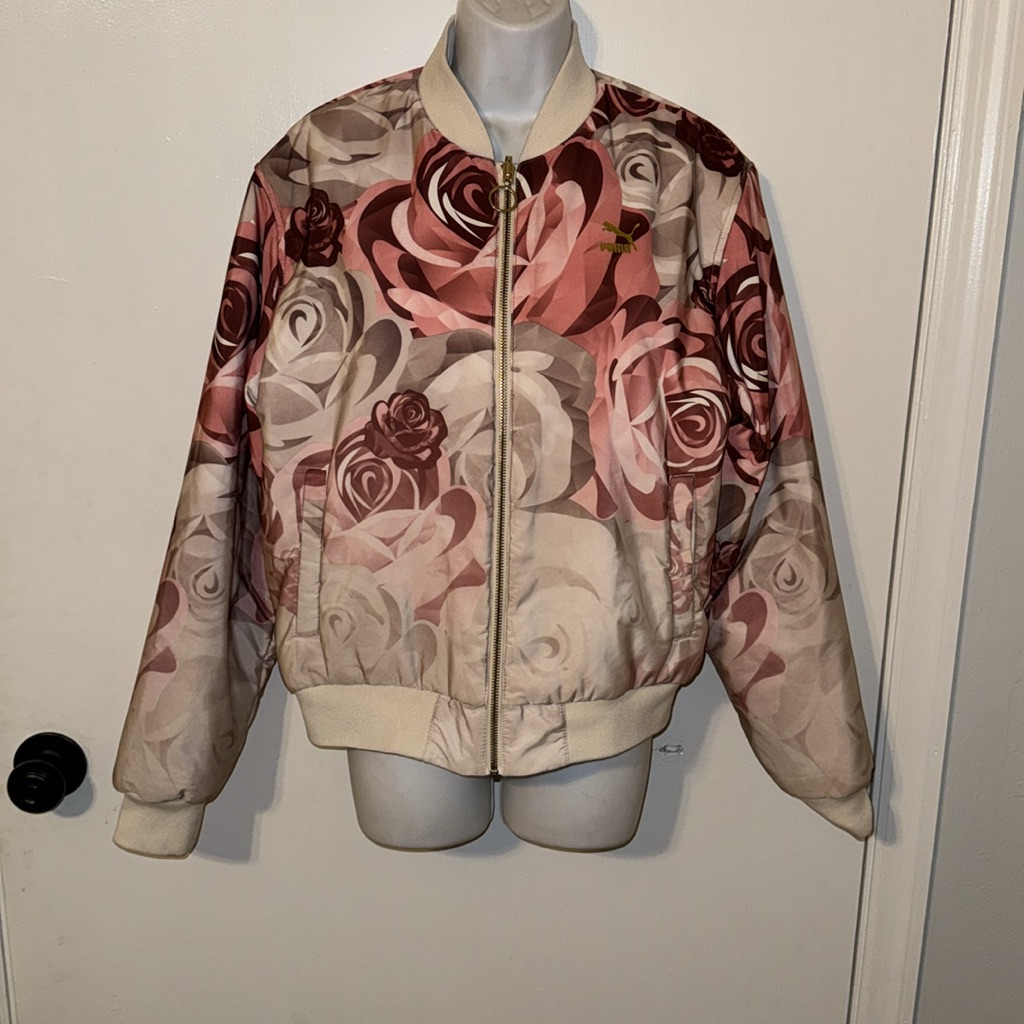 Old Skool Puma Rose Coat 2 In 1 Jacket Reversible